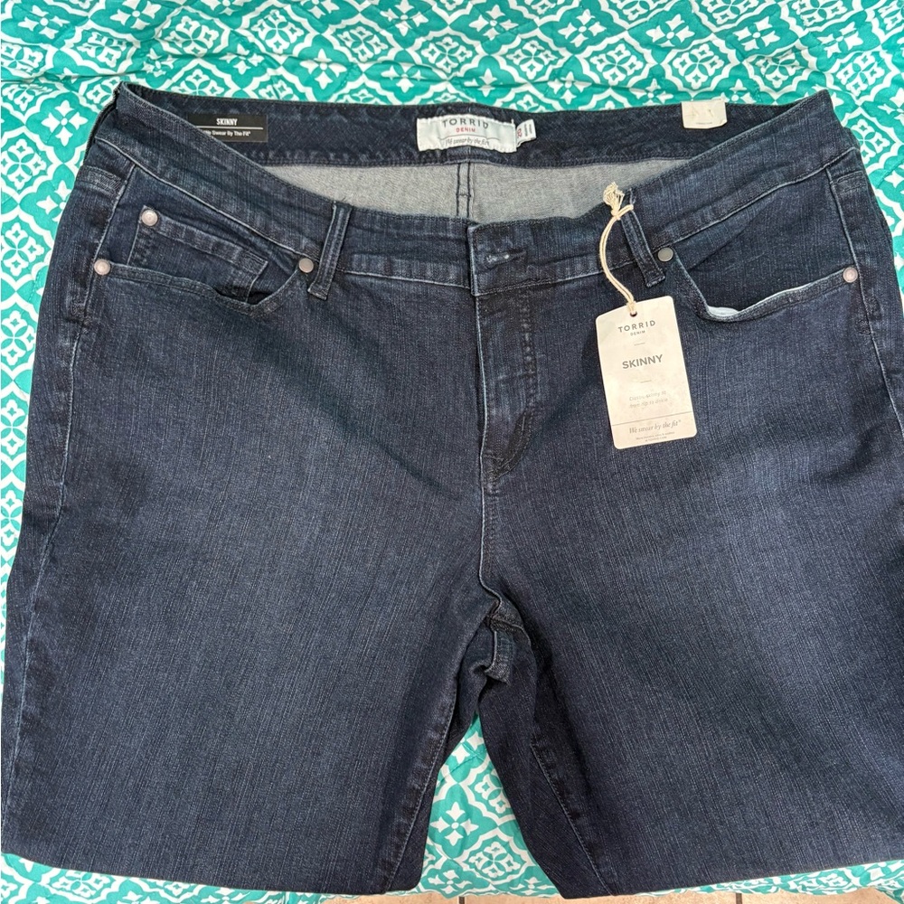 Torrid Blue Skinny Jeans NWT